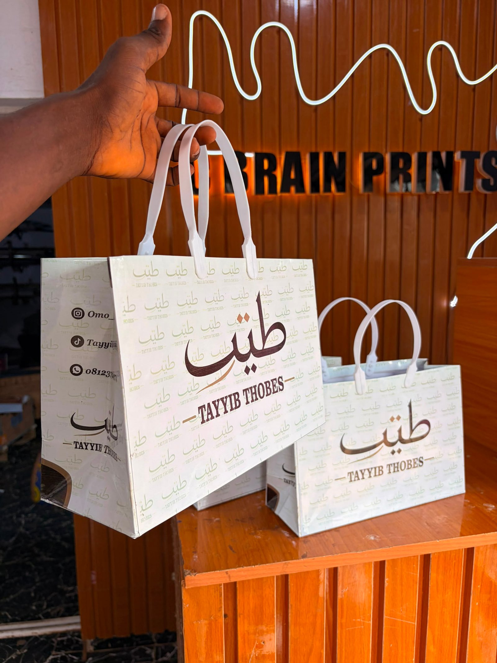 Custom printed paper bag